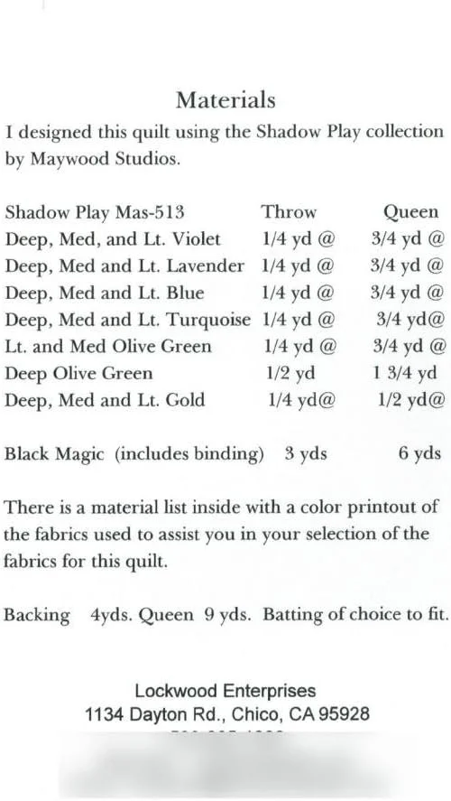 الگوی لحاف توهم Lockwood Enterprises، تکه دوزی بارگلو از متراژ، 2 گزینه سایز الگوی لحاف توهم Lockwood Enterprises، تکه دوزی بارگلو از متراژ، 2 گزینه سایز