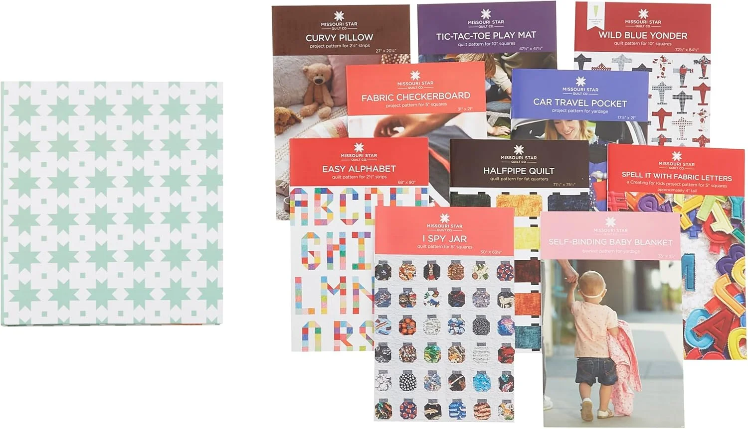 الگوهای خیاطی کودکان و نوزادان MISSOURI STAR QUILT CO. - مجموعه 10 الگویی با پوشه - راهنمای آسان برای استفاده برای دوخت و ساخت پتو الگوهای خیاطی کودکان و نوزادان MISSOURI STAR QUILT CO. - مجموعه 10 الگویی با پوشه - راهنمای آسان برای استفاده برای دوخت و ساخت پتو