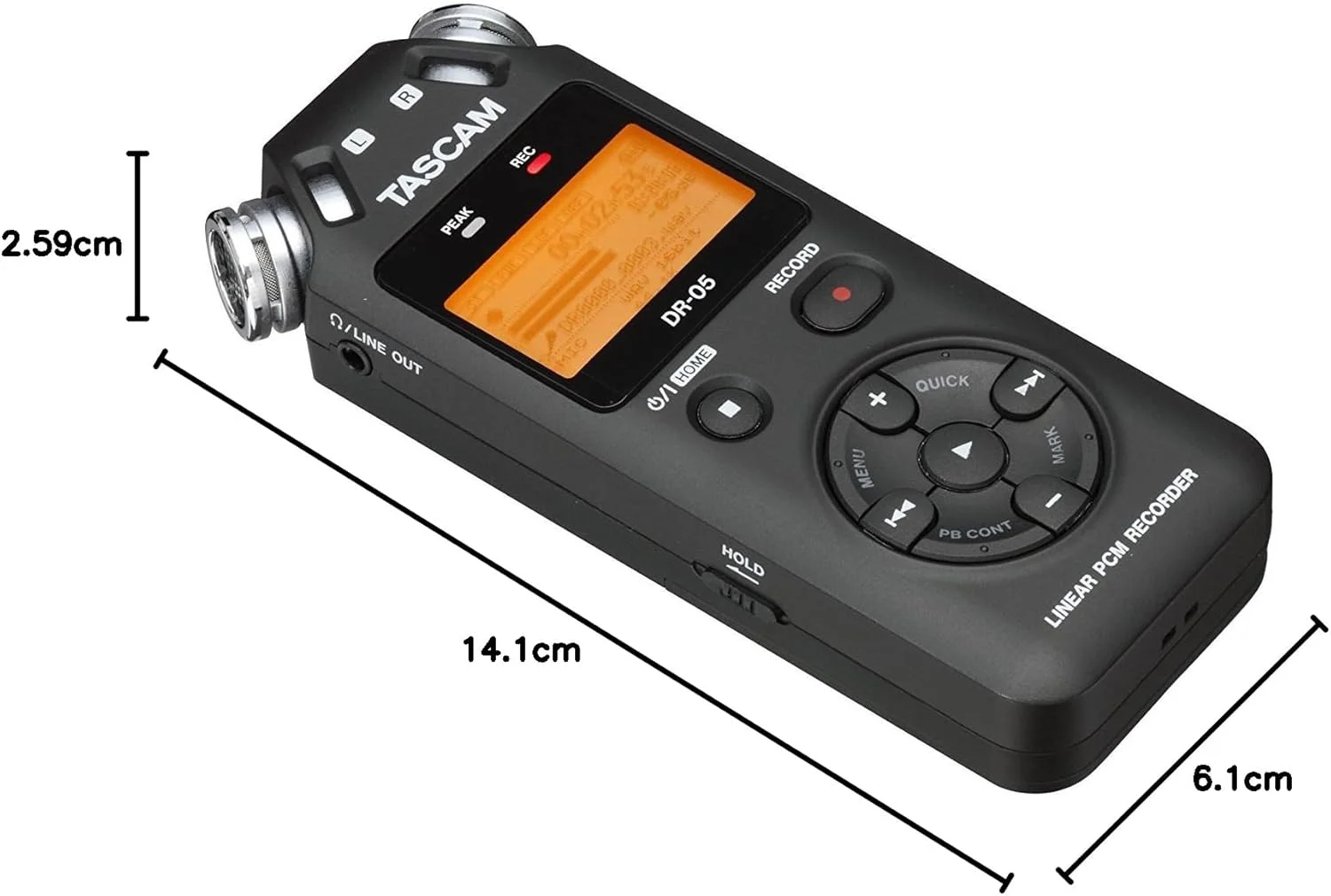 ضبط کننده دیجیتال قابل حمل TASCAM DR-05 (نسخه 2) ضبط کننده دیجیتال قابل حمل TASCAM DR-05 (نسخه 2)