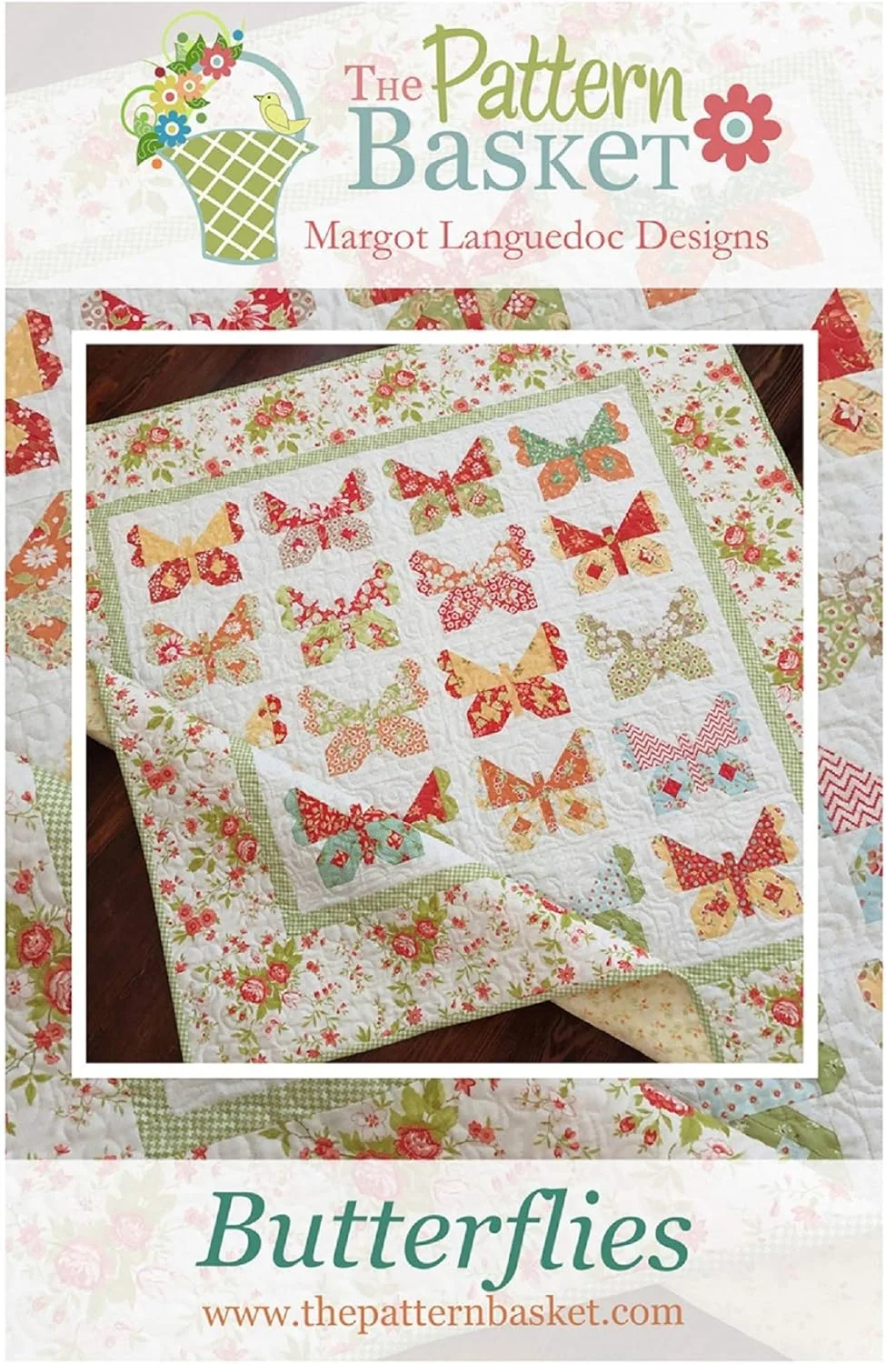الگوی لحاف پروانه های The Pattern Basket اثر مارگو لنگدوک دیزاینز