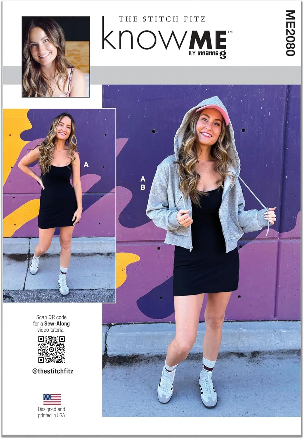 الگوی خیاطی KNOW ME مدل ME2080H5، لباس و هودی زنانه از The Stitch Fitz H5 (سایز 6-8-10-12-14)