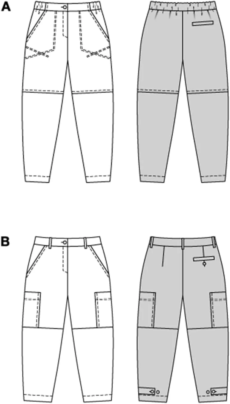 الگوی خیاطی زنانه بردا استایل مدل 5703، شلوار کارگو کژوال و شیک، سایز 46-60