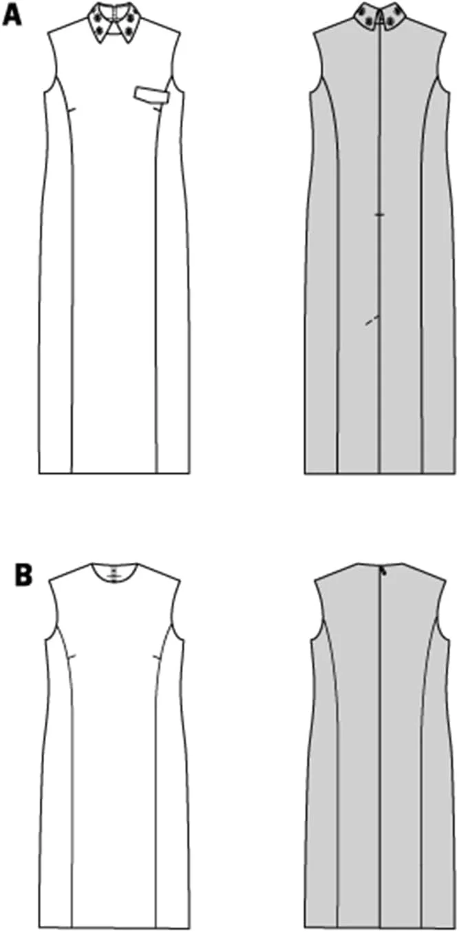 الگوی خیاطی زنانه Burda Style #5713، لباس‌های مجلسی شیک، سایز 36-46