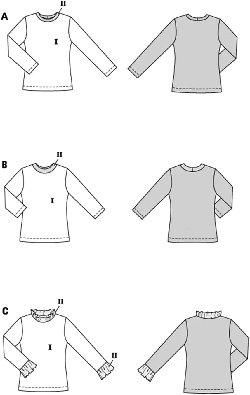 الگوی خیاطی زنانه Burda Easy #5705، پیراهن های آستین بلند پایه، سایزهای 36-46