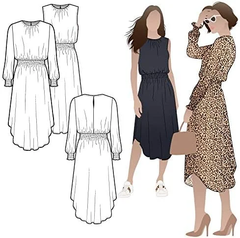 الگوی خیاطی استایل آرک - مدل لباس آشا (سایز 18-30) - برای سایر مدل‌ها کلیک کنید