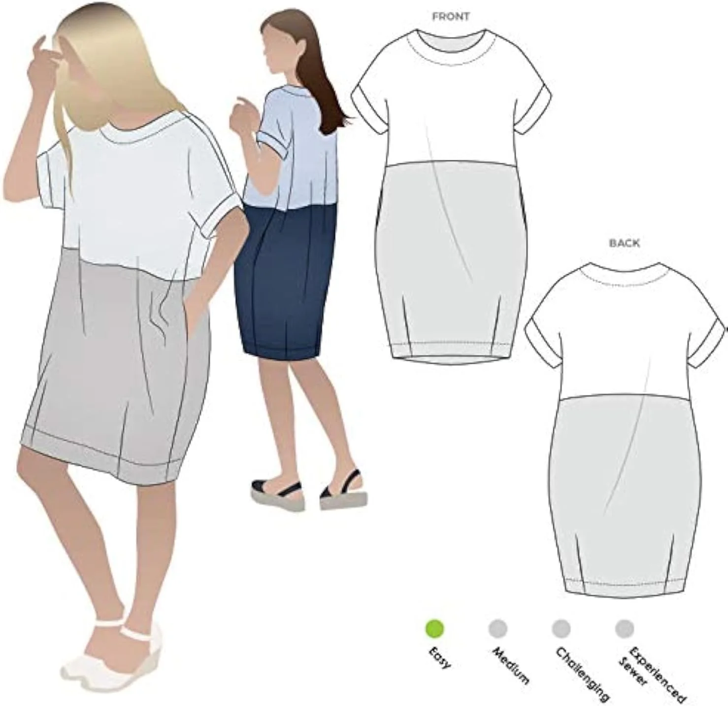 الگوی خیاطی Style Arc - لباس EME سایز 18-30