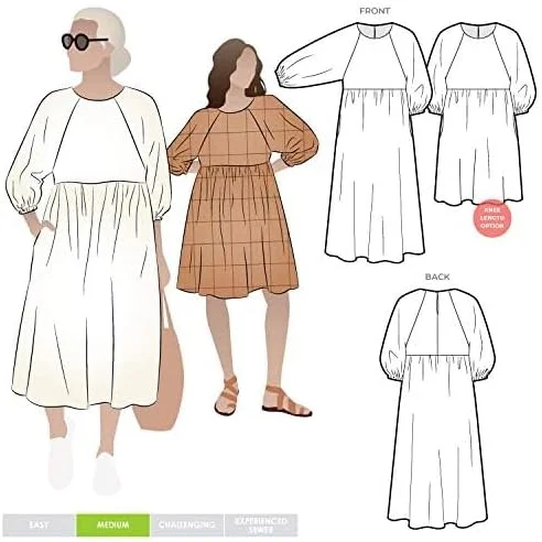 الگوی خیاطی Style Arc - پیراهن بافتنی Hope (سایزهای 04-16)