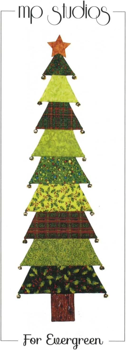 الگوی لحاف دیواری "برای همیشه سبز" وندی هیگر