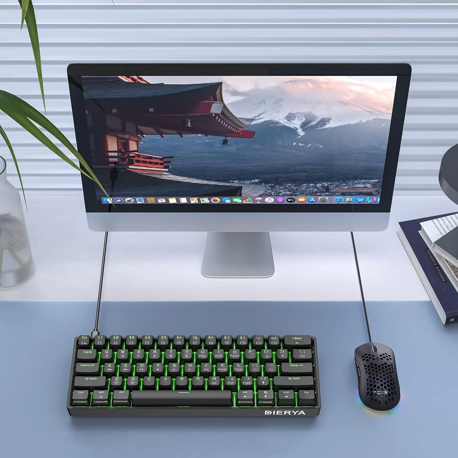 کیبورد گیمینگ مکانیکی 60% DIERYA DK61SE، 61 کلید Anti-Ghosting، نور پس زمینه LED، کیبورد مینی سیمی فوق العاده جمع و جور با سوئیچ آبی کلیکی برای گیمر تایپیست کامپیوتر لپ تاپ ویندوز (مشکی) کیبورد گیمینگ مکانیکی 60% DIERYA DK61SE، 61 کلید Anti-Ghosting، نور پس زمینه LED، کیبورد مینی سیمی فوق العاده جمع و جور با سوئیچ آبی کلیکی برای گیمر تایپیست کامپیوتر لپ تاپ ویندوز (مشکی)