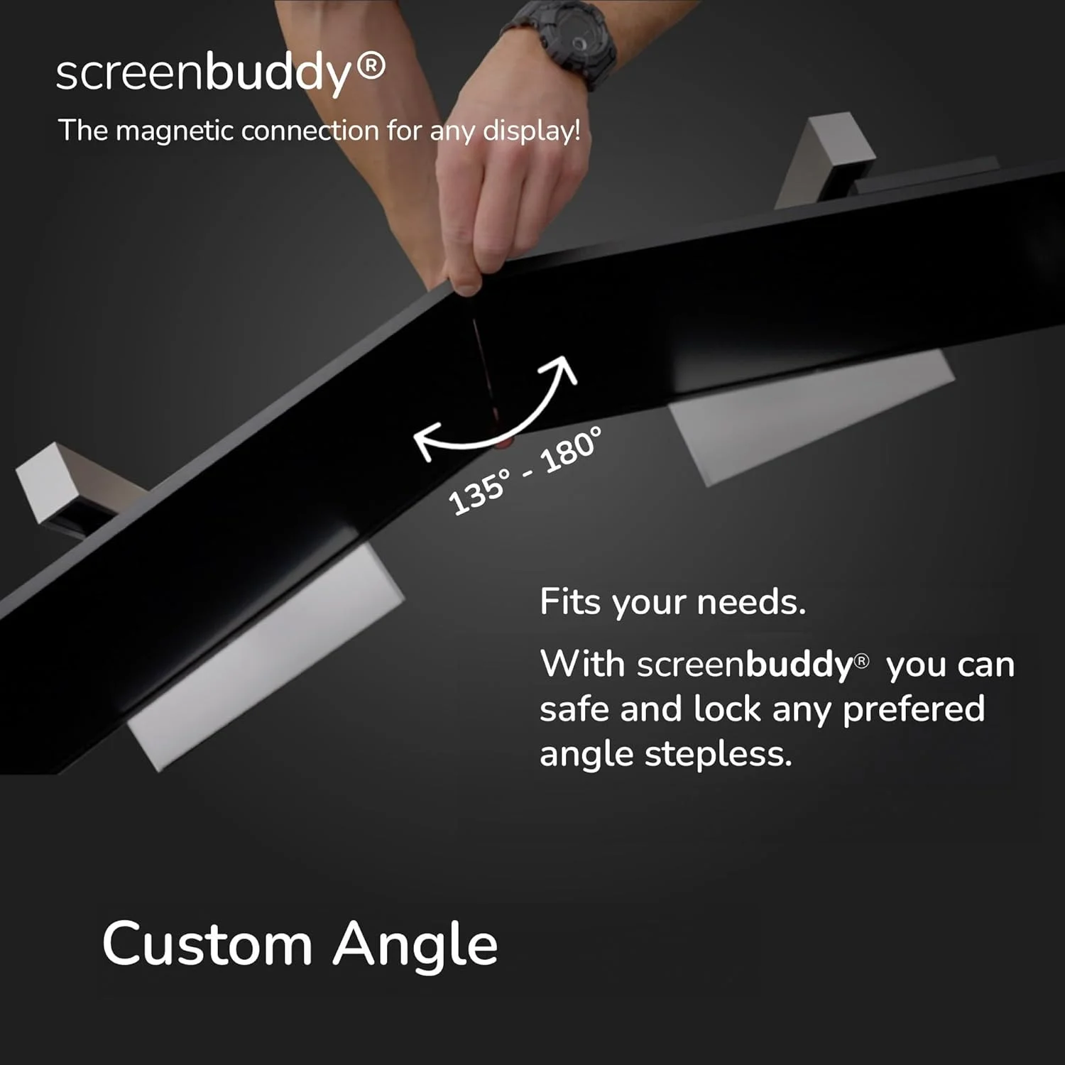 screenbuddy ConnectedView I لوازم جانبی نوآورانه کامپیوتر I لوازم جانبی کامپیوتر I لوازم جانبی گیمینگ برای تنظیمات بهینه بازی I اتصال مغناطیسی صفحه نمایش برای کار ارگونومیک screenbuddy ConnectedView I لوازم جانبی نوآورانه کامپیوتر I لوازم جانبی کامپیوتر I لوازم جانبی گیمینگ برای تنظیمات بهینه بازی I اتصال مغناطیسی صفحه نمایش برای کار ارگونومیک