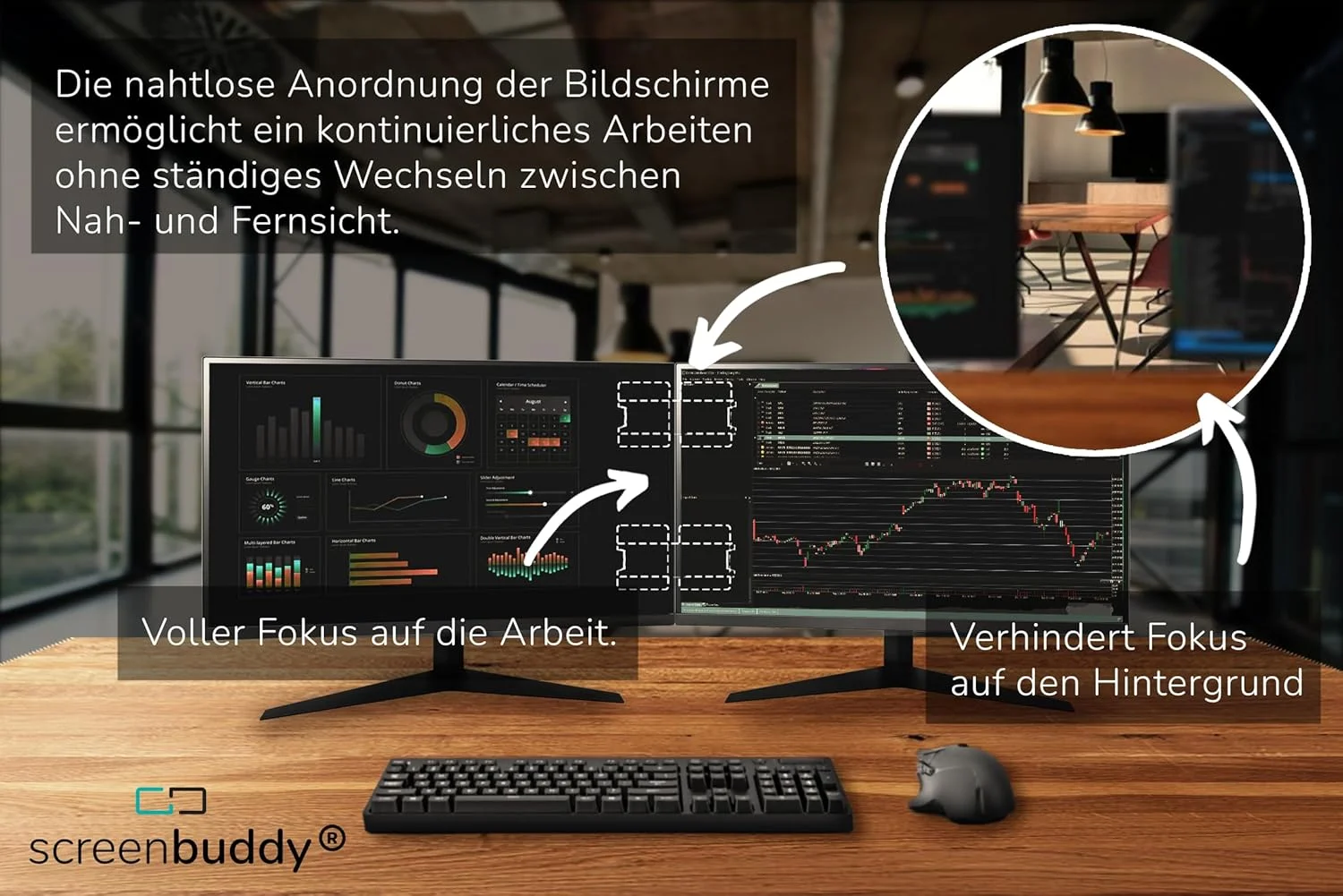 screenbuddy ConnectedView I لوازم جانبی نوآورانه کامپیوتر I لوازم جانبی کامپیوتر I لوازم جانبی گیمینگ برای تنظیمات بهینه بازی I اتصال مغناطیسی صفحه نمایش برای کار ارگونومیک screenbuddy ConnectedView I لوازم جانبی نوآورانه کامپیوتر I لوازم جانبی کامپیوتر I لوازم جانبی گیمینگ برای تنظیمات بهینه بازی I اتصال مغناطیسی صفحه نمایش برای کار ارگونومیک