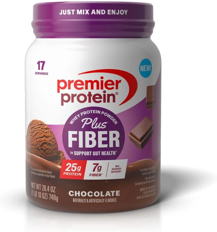 پودر پروتئین Premier Protein Protein Plus Fiber، 25 گرم پروتئین، 7 گرم فیبر، شکلاتی، 17 سروینگ پودر پروتئین Premier Protein Protein Plus Fiber، 25 گرم پروتئین، 7 گرم فیبر، شکلاتی، 17 سروینگ