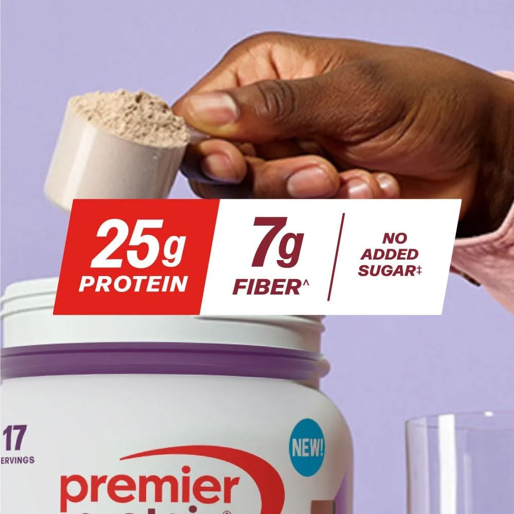 پودر پروتئین Premier Protein Protein Plus Fiber، 25 گرم پروتئین، 7 گرم فیبر، شکلاتی، 17 سروینگ پودر پروتئین Premier Protein Protein Plus Fiber، 25 گرم پروتئین، 7 گرم فیبر، شکلاتی، 17 سروینگ