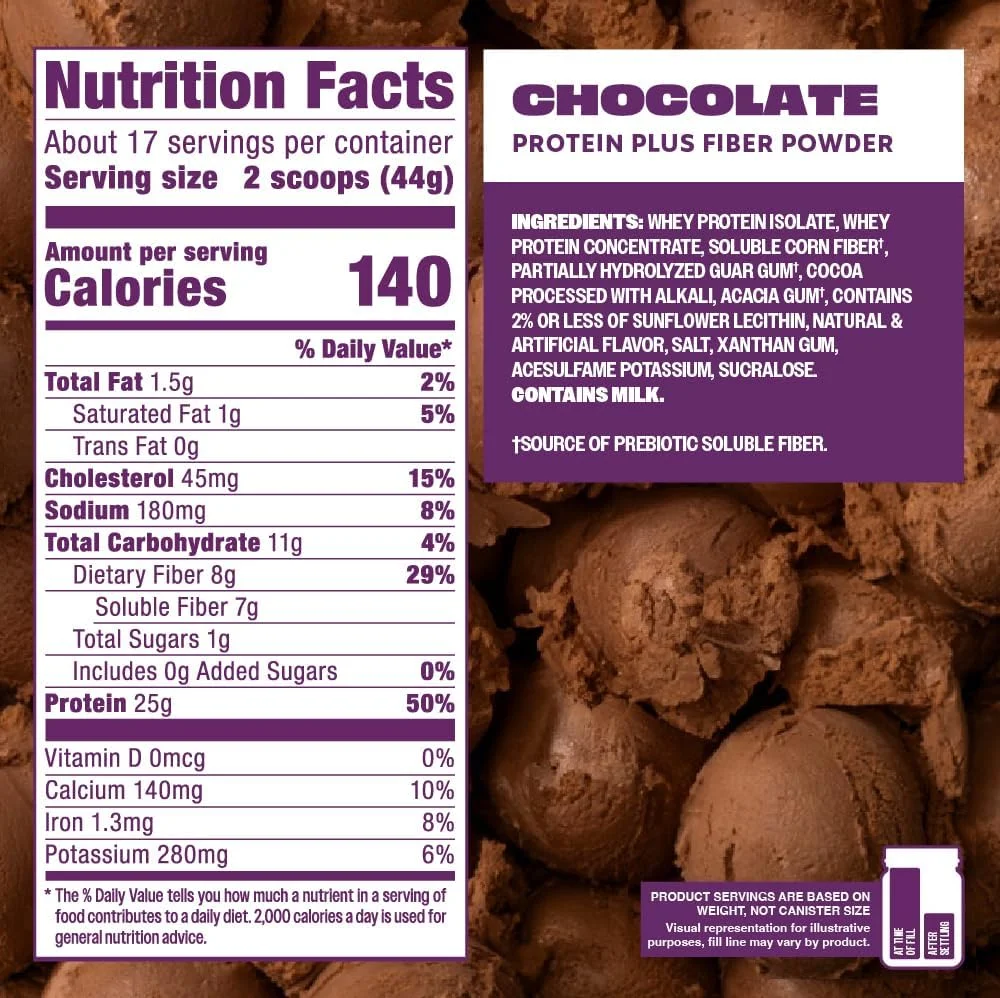 پودر پروتئین Premier Protein Protein Plus Fiber، 25 گرم پروتئین، 7 گرم فیبر، شکلاتی، 17 سروینگ پودر پروتئین Premier Protein Protein Plus Fiber، 25 گرم پروتئین، 7 گرم فیبر، شکلاتی، 17 سروینگ