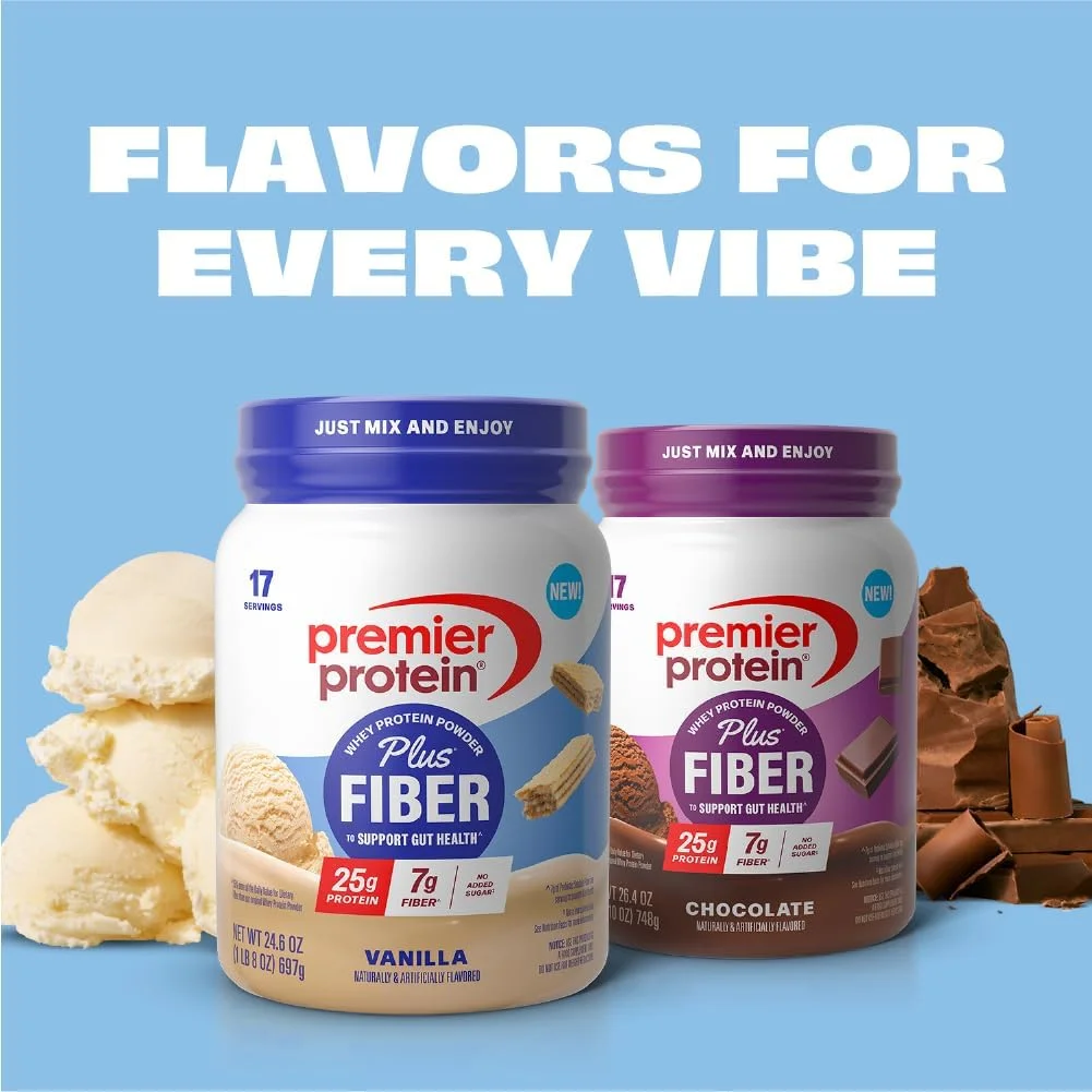 پودر پروتئین Premier Protein Protein Plus Fiber، 25 گرم پروتئین، 7 گرم فیبر، وانیلی، 17 سروینگ پودر پروتئین Premier Protein Protein Plus Fiber، 25 گرم پروتئین، 7 گرم فیبر، وانیلی، 17 سروینگ