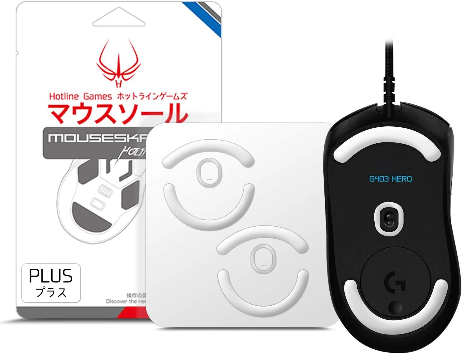 پدهای ماوس Hotline Games 2 بسته 3.0 Plus با لبه های گرد سازگار با ماوس گیمینگ Logitech G403 / G603 / G703 (0.7mm، Super Glide، PTFE) ارتقاء عملکرد حرفه ای