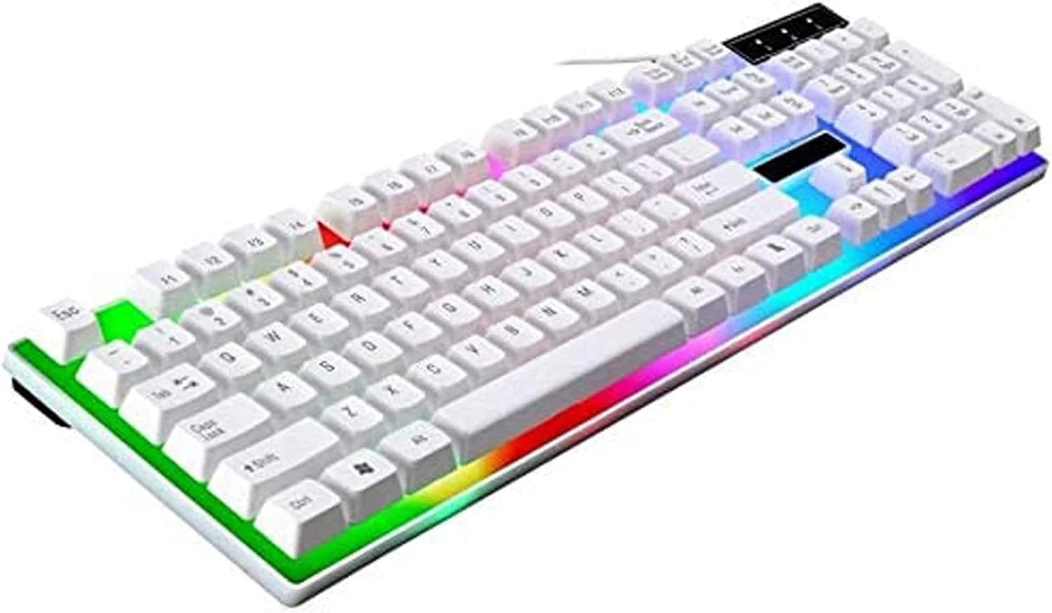 ست کیبورد و ماوس گیمینگ مکانیکی ارگونومیک USB با نور پس زمینه LED NEWNAN، ست ترکیبی کیبورد و ماوس سیمی مشکی (سفید) ست کیبورد و ماوس گیمینگ مکانیکی ارگونومیک USB با نور پس زمینه LED NEWNAN، ست ترکیبی کیبورد و ماوس سیمی مشکی (سفید)