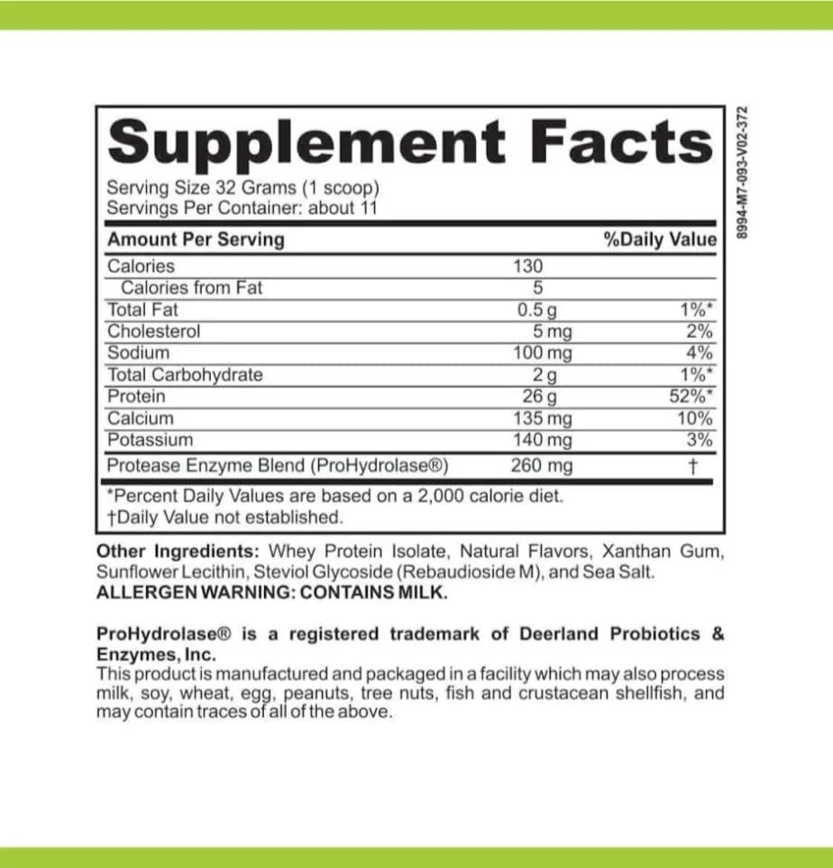 پودر پروتئین رژیم غذایی المنتال کم FODMAP برای IBS و SIBO کتو پالئو | آنزیم های گوارشی ProHydrolase | بدون گلوتن، سویا، شکر و غلات، پروتئین وی ایزوله کم کربوهیدرات (WPI) مناسب روده وانیلی کاملا طبیعی پودر پروتئین رژیم غذایی المنتال کم FODMAP برای IBS و SIBO کتو پالئو | آنزیم های گوارشی ProHydrolase | بدون گلوتن، سویا، شکر و غلات، پروتئین وی ایزوله کم کربوهیدرات (WPI) مناسب روده وانیلی کاملا طبیعی