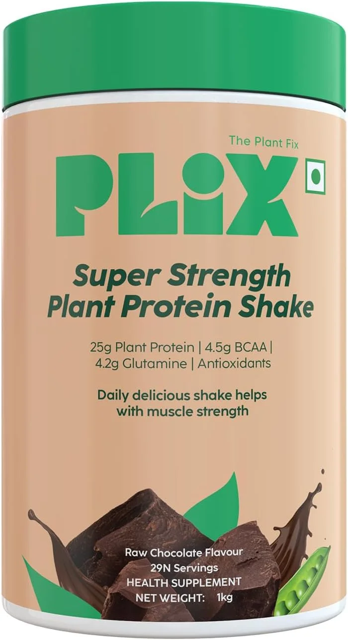 پودر پروتئین گیاهی وگان PLIX - THE PLANT FIX Strength - 1 کیلوگرم (شکلاتی)، پروتئین نخود فرنگی ایزوله و مخلوط برنج قهوه ای، 25 گرم پروتئین گیاهی، بدون شکر افزوده، بدون گلوتن پودر پروتئین گیاهی وگان PLIX - THE PLANT FIX Strength - 1 کیلوگرم (شکلاتی)، پروتئین نخود فرنگی ایزوله و مخلوط برنج قهوه ای، 25 گرم پروتئین گیاهی، بدون شکر افزوده، بدون گلوتن