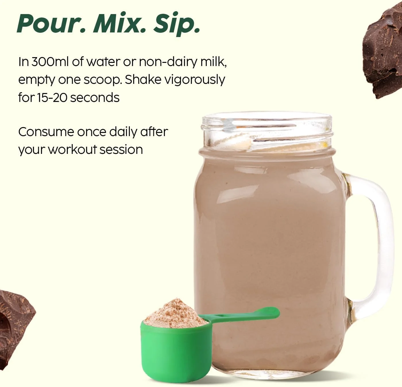 پودر پروتئین گیاهی وگان PLIX - THE PLANT FIX Strength - 1 کیلوگرم (شکلاتی)، پروتئین نخود فرنگی ایزوله و مخلوط برنج قهوه ای، 25 گرم پروتئین گیاهی، بدون شکر افزوده، بدون گلوتن پودر پروتئین گیاهی وگان PLIX - THE PLANT FIX Strength - 1 کیلوگرم (شکلاتی)، پروتئین نخود فرنگی ایزوله و مخلوط برنج قهوه ای، 25 گرم پروتئین گیاهی، بدون شکر افزوده، بدون گلوتن