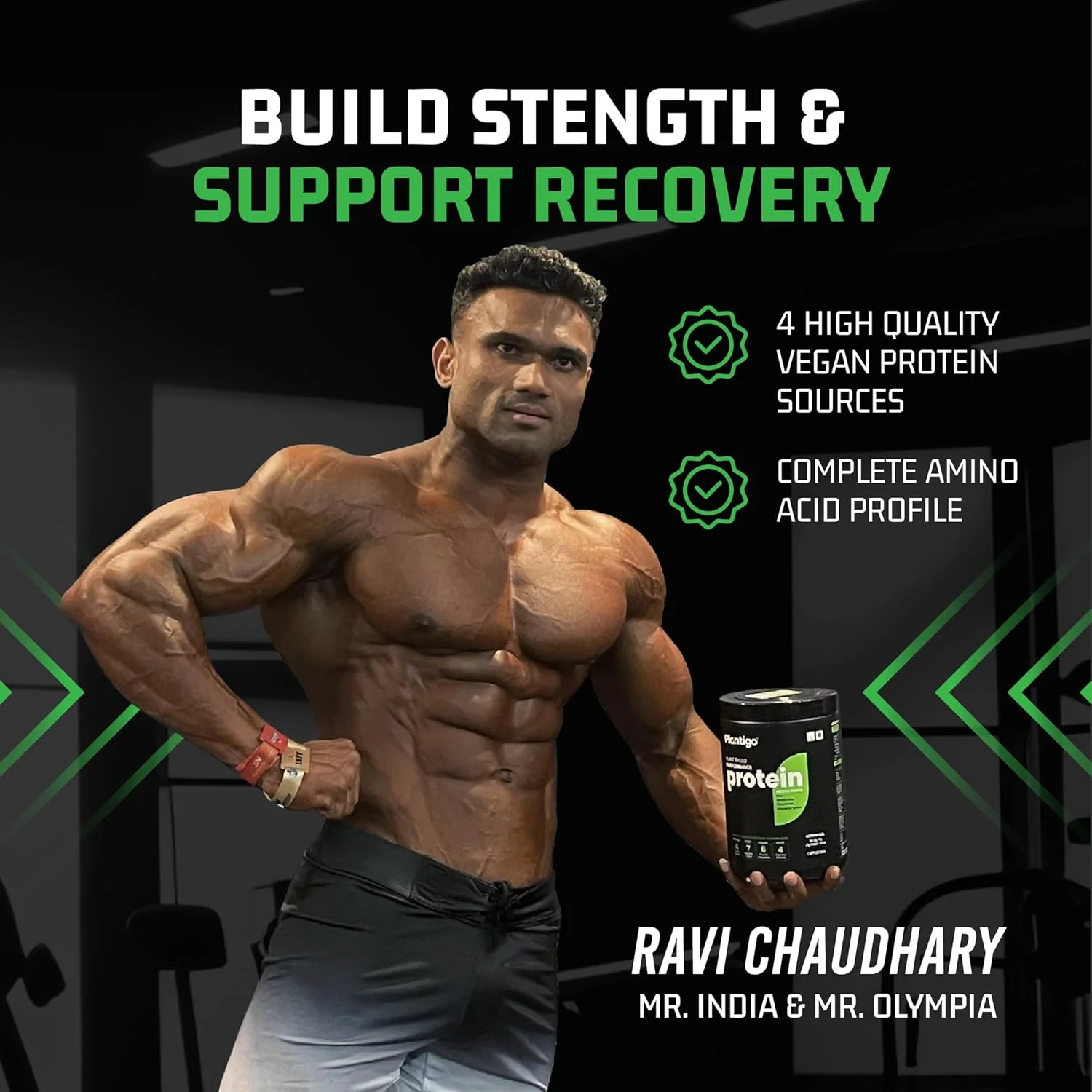 پودر پروتئین گیاهی پلنتیگو کلین | بدون مواد نگهدارنده | بدون مواد ممنوعه | ترکیب پروتئینی فوق العاده - نخود، برنج قهوه ای، کتان | 21 سوپرفود | پروتئین وگان برای مردان، زنان (بدون شیرین کننده، بدون طعم - 1 کیلوگرم) پودر پروتئین گیاهی پلنتیگو کلین | بدون مواد نگهدارنده | بدون مواد ممنوعه | ترکیب پروتئینی فوق العاده - نخود، برنج قهوه ای، کتان | 21 سوپرفود | پروتئین وگان برای مردان، زنان (بدون شیرین کننده، بدون طعم - 1 کیلوگرم)