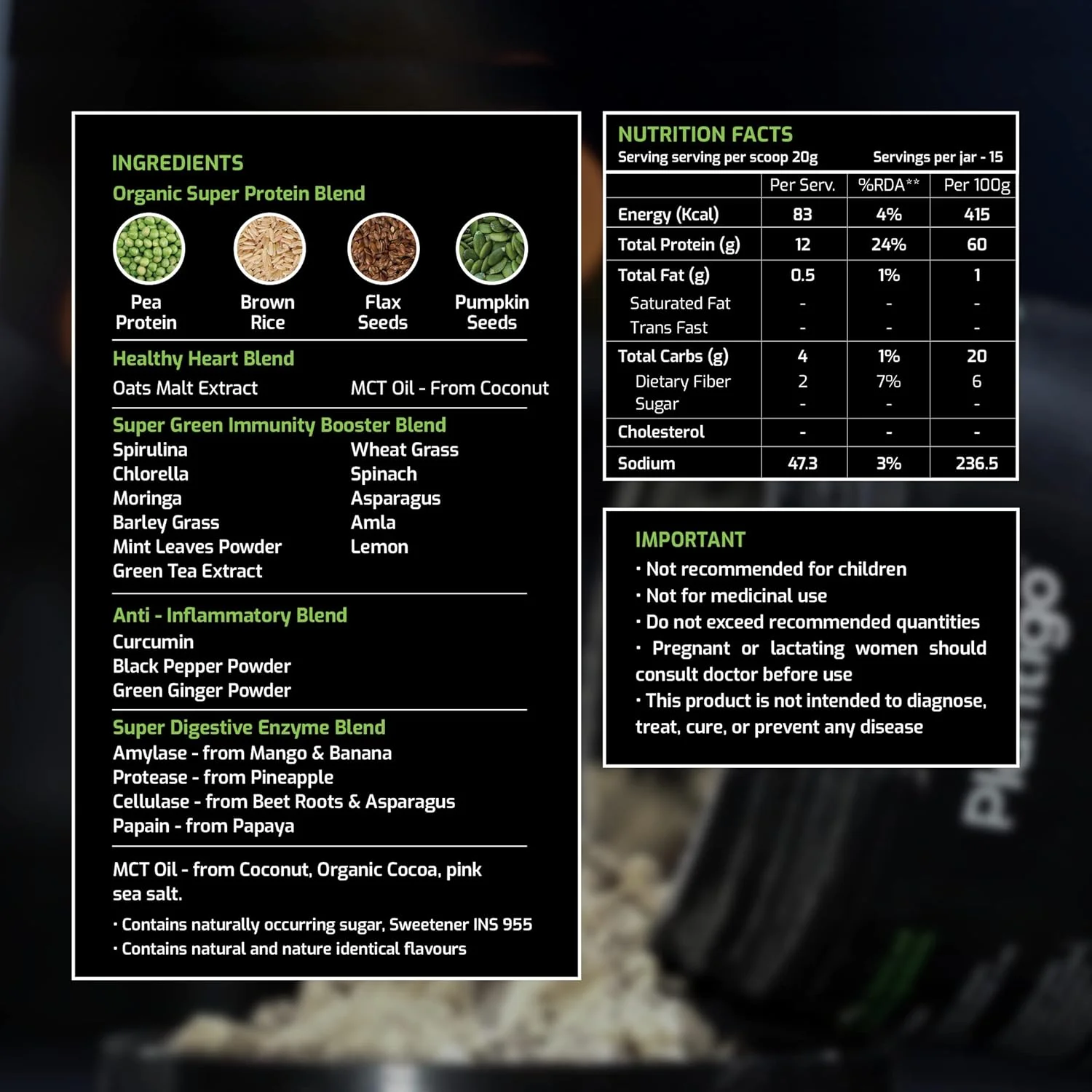 پودر پروتئین گیاهی پلنتیگو سوپریور 51+ برای سالمندان | مردان و زنان مسن | بدون شکر، 14 کالری | پروتئین نخود، جو دوسر | سلامت قلب و ریکاوری عضلات، پروتئین وگان (وانیل - 500 گرم) پودر پروتئین گیاهی پلنتیگو سوپریور 51+ برای سالمندان | مردان و زنان مسن | بدون شکر، 14 کالری | پروتئین نخود، جو دوسر | سلامت قلب و ریکاوری عضلات، پروتئین وگان (وانیل - 500 گرم)