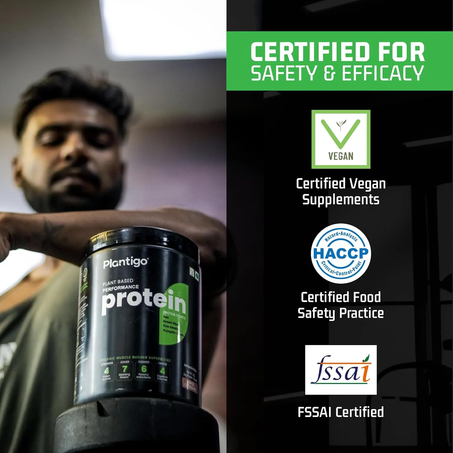 پودر پروتئین گیاهی پلنتیگو کلین | بدون مواد نگهدارنده | بدون مواد ممنوعه | ترکیب پروتئینی فوق العاده - نخود، برنج قهوه ای، کتان | 21 سوپرفود | پروتئین وگان برای مردان، زنان (بدون شیرین کننده، بدون طعم - 1 کیلوگرم) پودر پروتئین گیاهی پلنتیگو کلین | بدون مواد نگهدارنده | بدون مواد ممنوعه | ترکیب پروتئینی فوق العاده - نخود، برنج قهوه ای، کتان | 21 سوپرفود | پروتئین وگان برای مردان، زنان (بدون شیرین کننده، بدون طعم - 1 کیلوگرم)