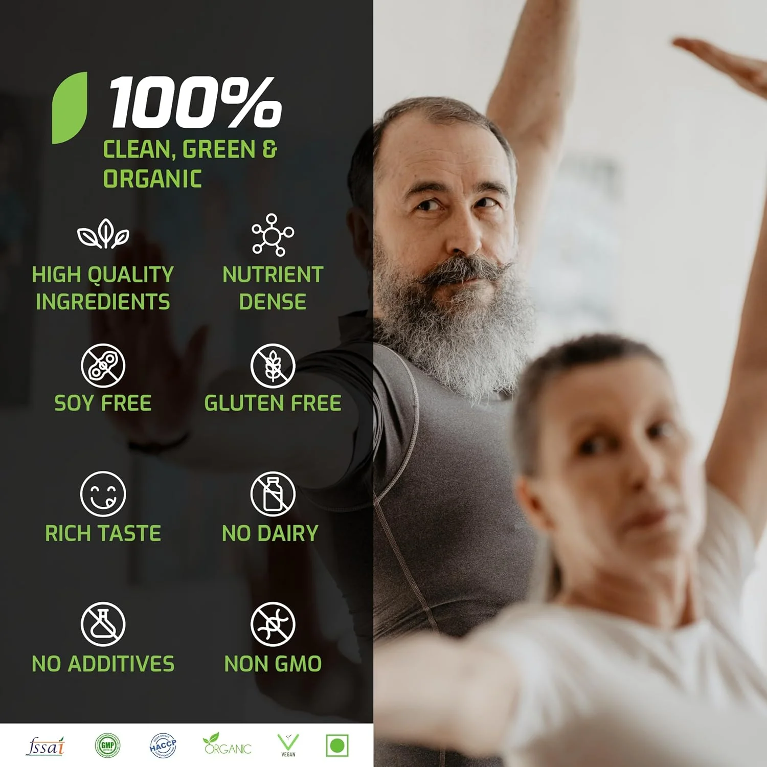 پودر پروتئین گیاهی پلنتیگو سوپریور 51+ برای سالمندان | مردان و زنان مسن | بدون شکر، 14 کالری | پروتئین نخود، جو دوسر | سلامت قلب و ریکاوری عضلات، پروتئین وگان (وانیل - 500 گرم) پودر پروتئین گیاهی پلنتیگو سوپریور 51+ برای سالمندان | مردان و زنان مسن | بدون شکر، 14 کالری | پروتئین نخود، جو دوسر | سلامت قلب و ریکاوری عضلات، پروتئین وگان (وانیل - 500 گرم)