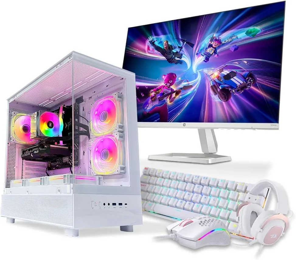 باندل کامپیوتر گیمینگ GAME SEKRET - پردازنده Intel Core i5-12400F | کارت گرافیک RTX 3050 6GB | رم 16GB DDR4 | حافظه SSD NVMe 1TB | خنک کننده بادی | مادربرد H610 | پاور 500W 80+ | مانیتور 24 اینچ، کیبورد، ماوس + هدفون | WiFi/BT/Win11 Pro