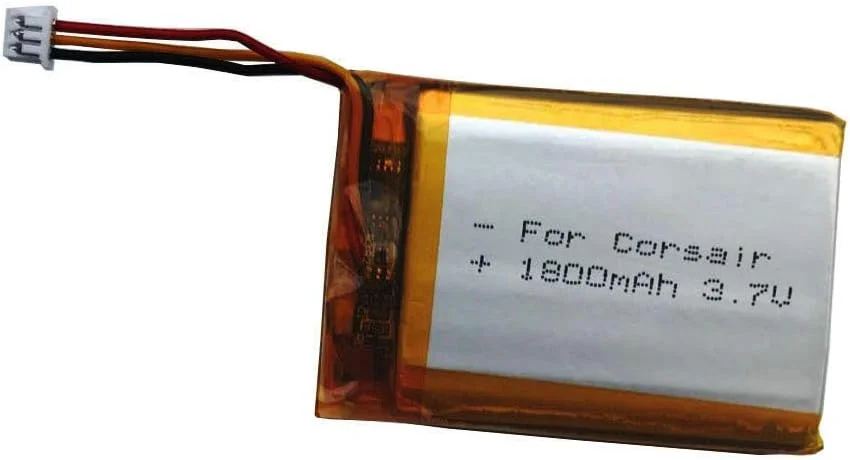 باتری جایگزین 1800mAh برای هدست گیمینگ Corsair Void و هدست گیمینگ بی سیم Corsair Void Pro RGB - هدفون صدای فراگیر Dolby 7.1 و بیشتر - مجموعه 2 عددی باتری جایگزین 1800mAh برای هدست گیمینگ Corsair Void و هدست گیمینگ بی سیم Corsair Void Pro RGB - هدفون صدای فراگیر Dolby 7.1 و بیشتر - مجموعه 2 عددی