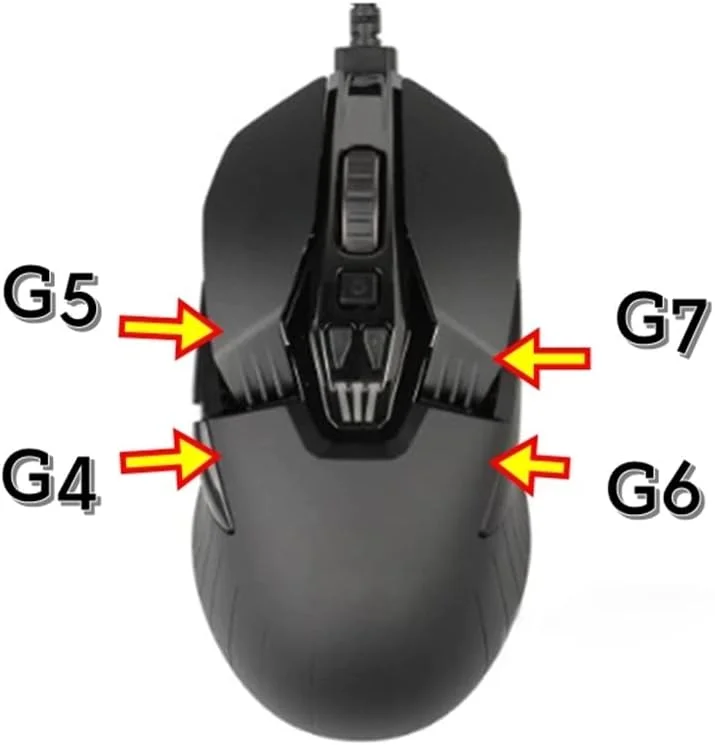 دکمه های جانبی Raonest G4 G5 G6 G7 برای موس G903/G900 به همراه پایه های موس برای موس گیمینگ لاجیتک