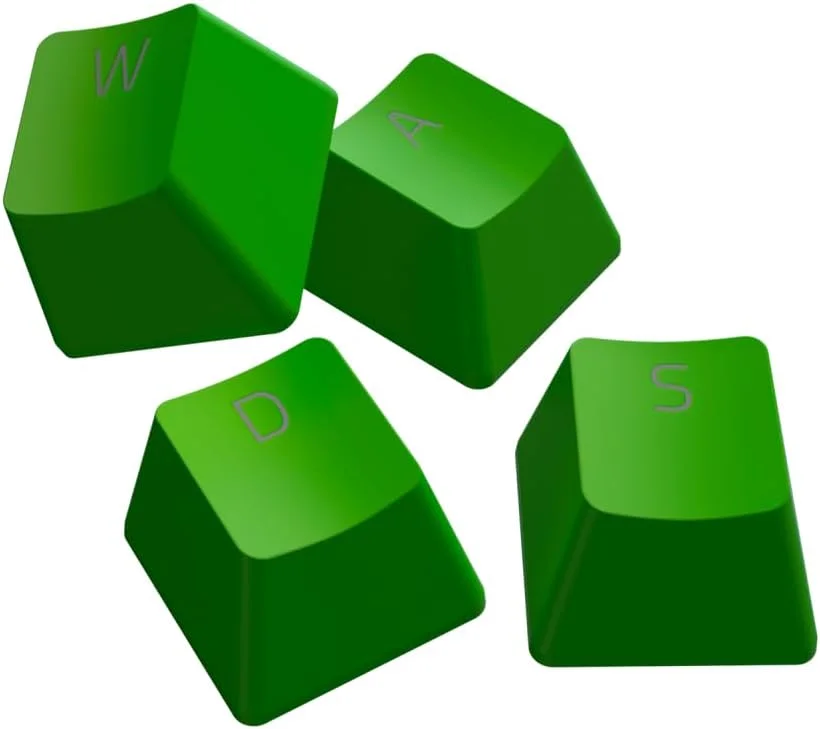 ست ارتقاء کلیدهای PBT و کابل فنری Razer برای کیبوردهای گیمینگ مکانیکی و اپتیکال - سبز