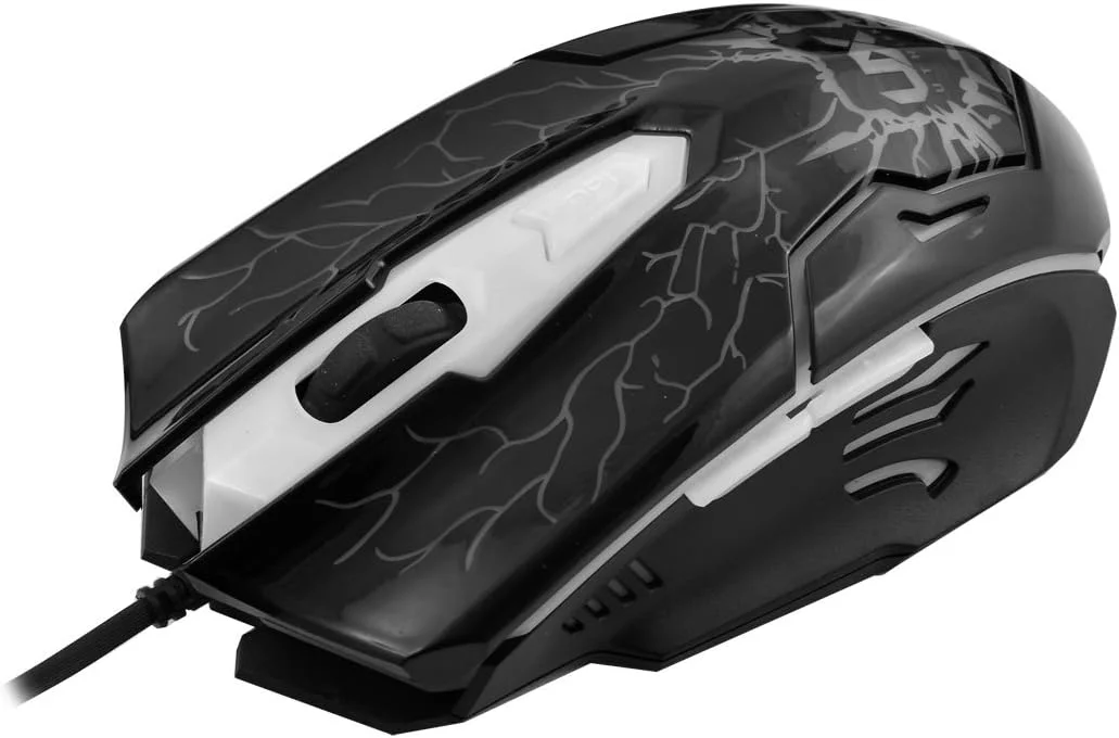 ست کیبورد و ماوس گیمینگ USB سیم دار با نور پس زمینه LED سه رنگ قابل تنظیم Ruilogod - مشکی