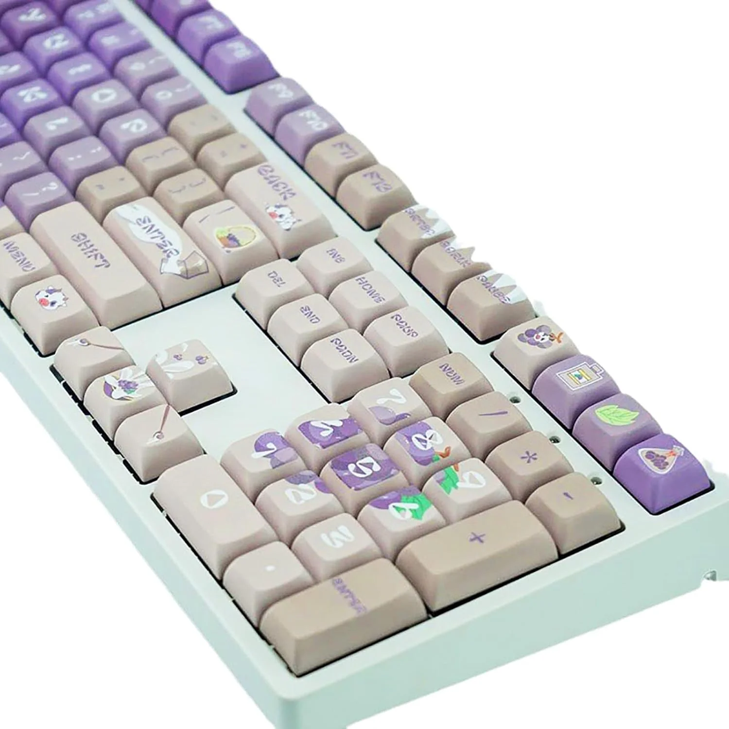 ست 127 عددی کیکپ کیبورد گیمینگ، PBT DyeSublimation XDA Profile برای سوئیچ‌های MX، مناسب برای 61 64 68 87 104 108 کیبوردهای مکانیکی