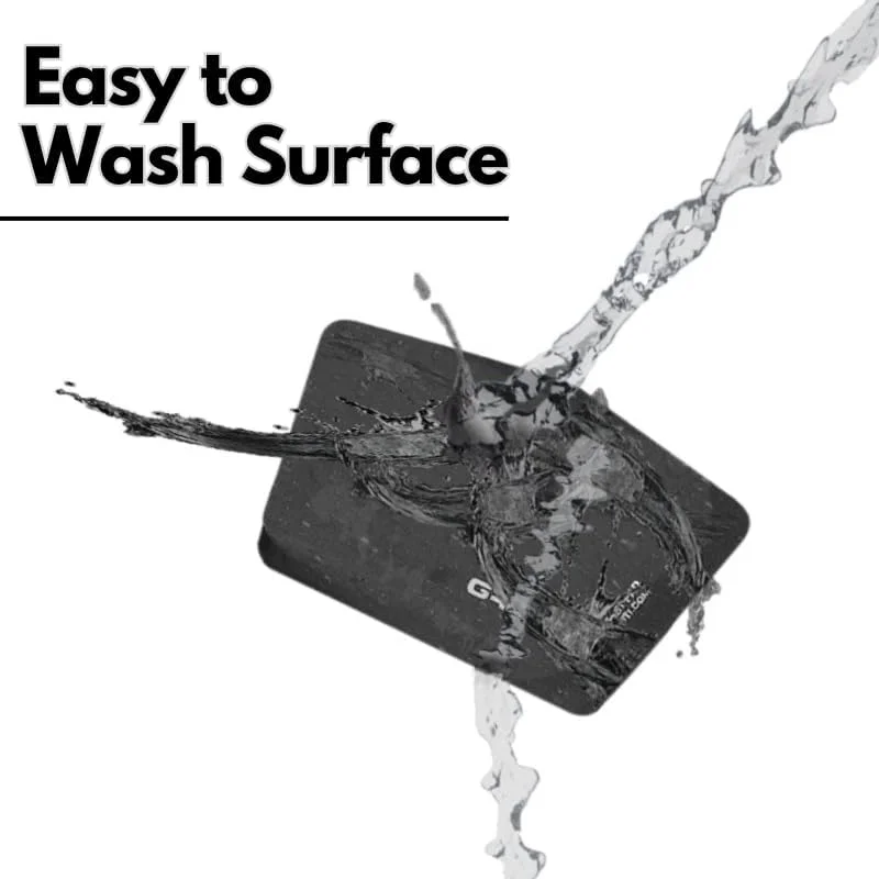 ست دو عددی پد مچی چاق GRIFITI Ergodox، ابعاد 6.5" x 4.2" x 0.75"، پدهای استراحت مچ دست آینه ای، لوازم جانبی پشتیبانی برای ست های کیبورد کامپیوتر گیمینگ - پدهای کیبورد ارگونومیک استراحت دست، استراحتگاه کف دست (نایلون مشکی)