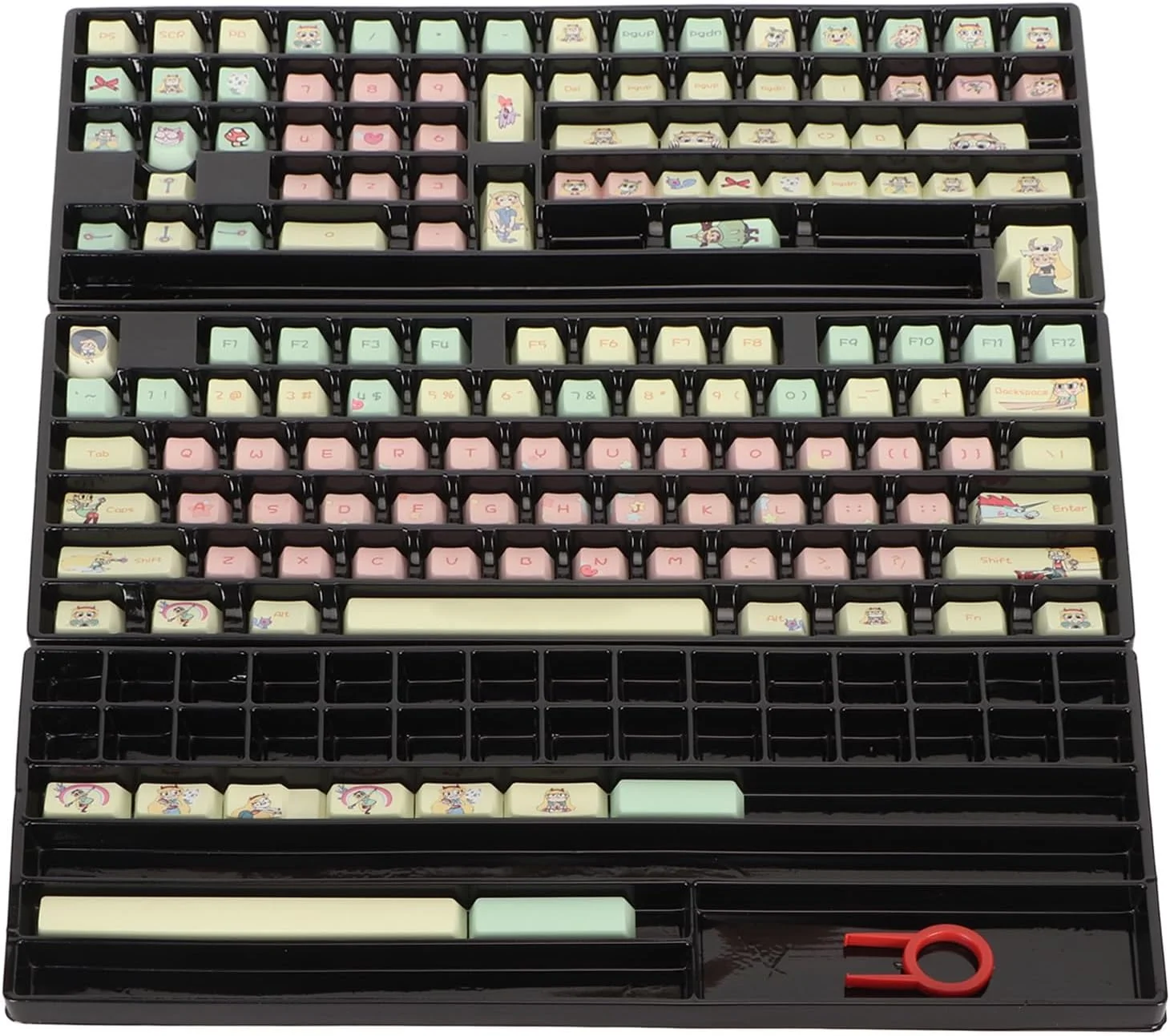 ست کیکپ های PBT 146 عددی، پروفایل ANSI ISO، فناوری سابلیمیشن حرارتی، جنس PBT بادوام، برای کیبوردهای گیمینگ مکانیکی ست کیکپ های PBT 146 عددی، پروفایل ANSI ISO، فناوری سابلیمیشن حرارتی، جنس PBT بادوام، برای کیبوردهای گیمینگ مکانیکی