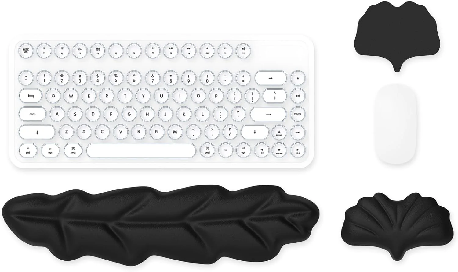 ست استراحت مچ دست ارگونومیک مموری فوم کیبورد KASTWAVE برای تایپ راحت و تسکین درد مچ دست، مناسب برای دفتر، مطالعه، بازی - مشکی