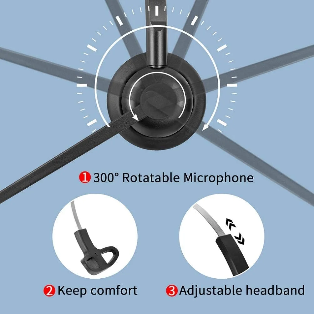 هدست USB نالاکال با میکروفون - میکروفون حذف نویز، هدفون کامپیوتر لپ تاپ PC برای دفتر کار خانگی، کلاس آنلاین اسکایپ زوم