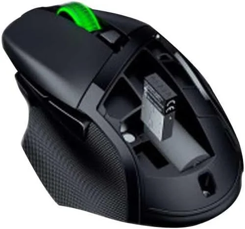 ماوس گیمینگ بی‌سیم قابل تنظیم Razer Basilisk V3 X HyperSpeed: سوییچ‌های مکانیکی نسل 2 - سنسور اپتیکال پیشرفته 18K - Chroma RGB - 9 کنترل قابل برنامه‌ریزی - باتری 585 ساعته - مشکی کلاسیک