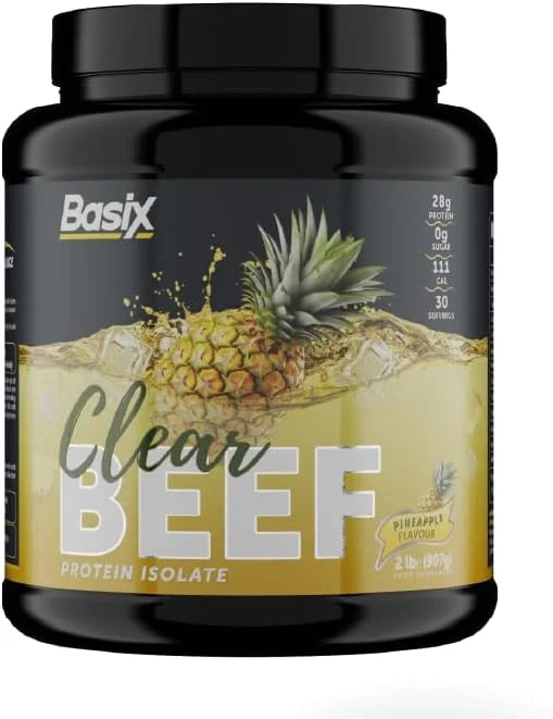 پروتئین ایزوله گوشت گاو شفاف با طعم آناناس Basix Clear Beef Pro Iso وزن 2 پوند پروتئین ایزوله گوشت گاو شفاف با طعم آناناس Basix Clear Beef Pro Iso وزن 2 پوند