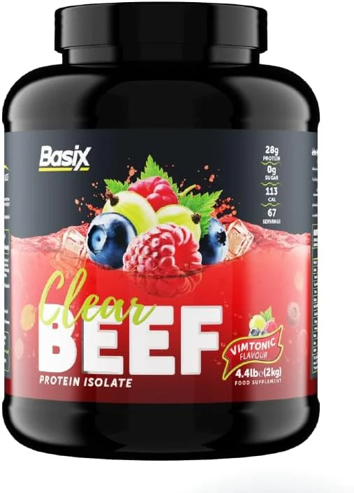 پروتئین ایزوله گوشت گاو شفاف BASIX با طعم ویمتونیک 4.4 پوند پروتئین ایزوله گوشت گاو شفاف BASIX با طعم ویمتونیک 4.4 پوند