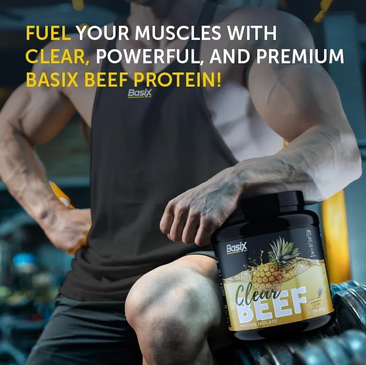 پروتئین ایزوله گوشت گاو شفاف با طعم آناناس Basix Clear Beef Pro Iso وزن 2 پوند پروتئین ایزوله گوشت گاو شفاف با طعم آناناس Basix Clear Beef Pro Iso وزن 2 پوند