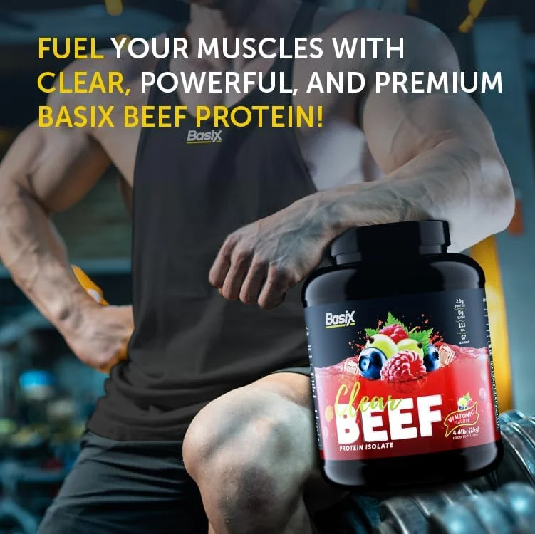 پروتئین ایزوله گوشت گاو شفاف BASIX با طعم ویمتونیک 4.4 پوند پروتئین ایزوله گوشت گاو شفاف BASIX با طعم ویمتونیک 4.4 پوند