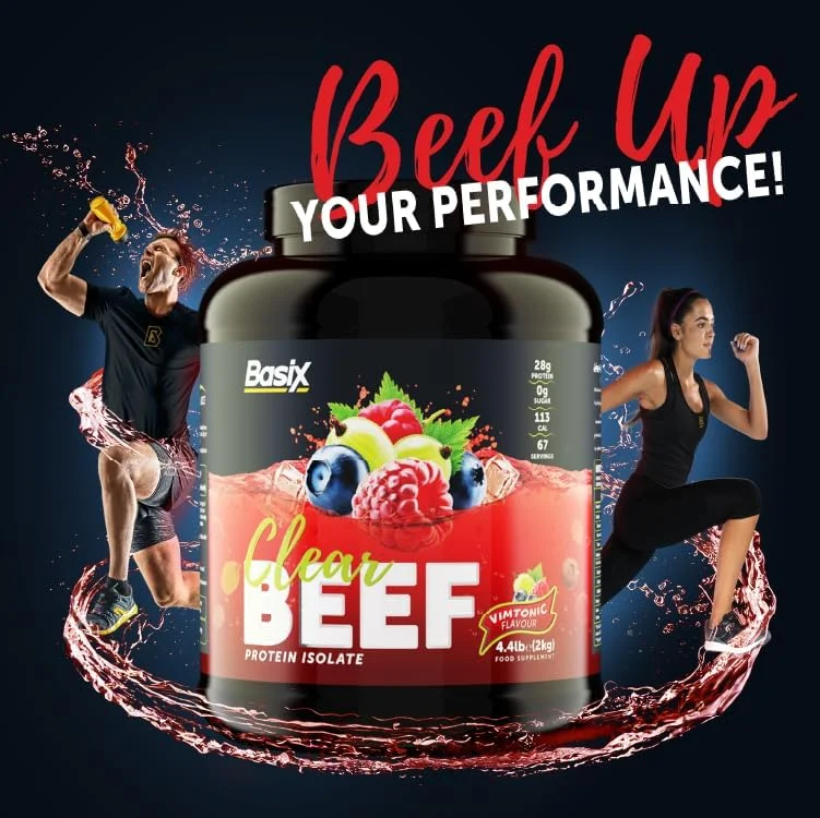 پروتئین ایزوله گوشت گاو شفاف BASIX با طعم ویمتونیک 4.4 پوند پروتئین ایزوله گوشت گاو شفاف BASIX با طعم ویمتونیک 4.4 پوند