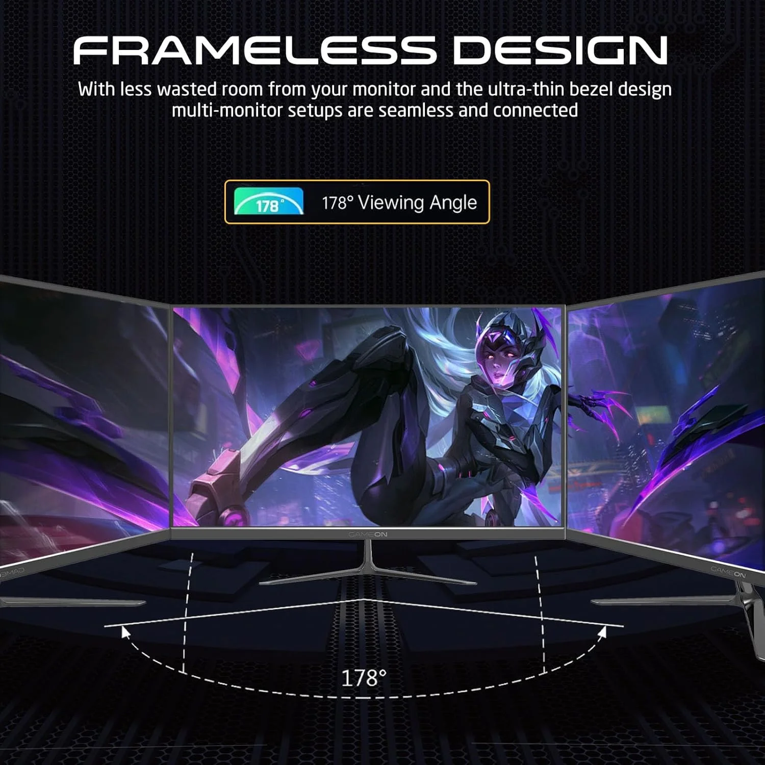 مانیتور گیمینگ جدید GAMEON 2024 با کیفیت 1080p، سایز 23.8 اینچ، مدل GOES24FHD120IPS، FHD IPS، نرخ تازه‌سازی 120 هرتز، زمان پاسخگویی 0.5 میلی‌ثانیه، HDMI 2.1، G-Sync و FreeSync، HDR، بلندگوهای داخلی، آماده برای کنسول [اختصاصی آمازون]