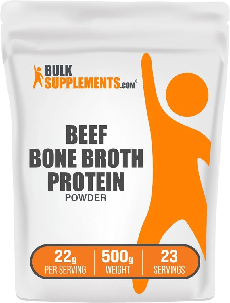 پودر پروتئین آبگوشت استخوان گاو BULKSUPPLEMENTS.COM - 18 گرم پروتئین - 22 گرم در هر وعده، 22 وعده - 500 گرم پودر پروتئین آبگوشت استخوان گاو BULKSUPPLEMENTS.COM - 18 گرم پروتئین - 22 گرم در هر وعده، 22 وعده - 500 گرم