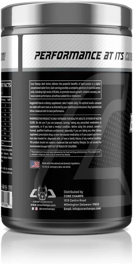 آمینو بیف 6000 کور چمپز - 300 قرص - فرمول پروتئین گوشت گاو فوق العاده غلیظ برای ریکاوری و رشد عضلات آمینو بیف 6000 کور چمپز - 300 قرص - فرمول پروتئین گوشت گاو فوق العاده غلیظ برای ریکاوری و رشد عضلات