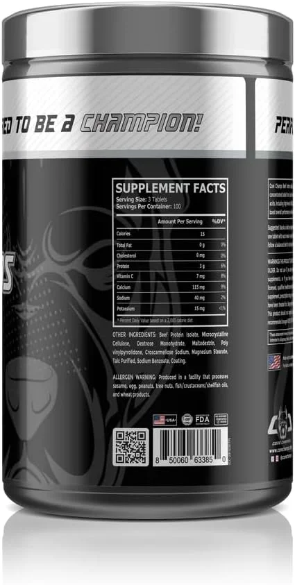 آمینو بیف 6000 کور چمپز - 300 قرص - فرمول پروتئین گوشت گاو فوق العاده غلیظ برای ریکاوری و رشد عضلات آمینو بیف 6000 کور چمپز - 300 قرص - فرمول پروتئین گوشت گاو فوق العاده غلیظ برای ریکاوری و رشد عضلات