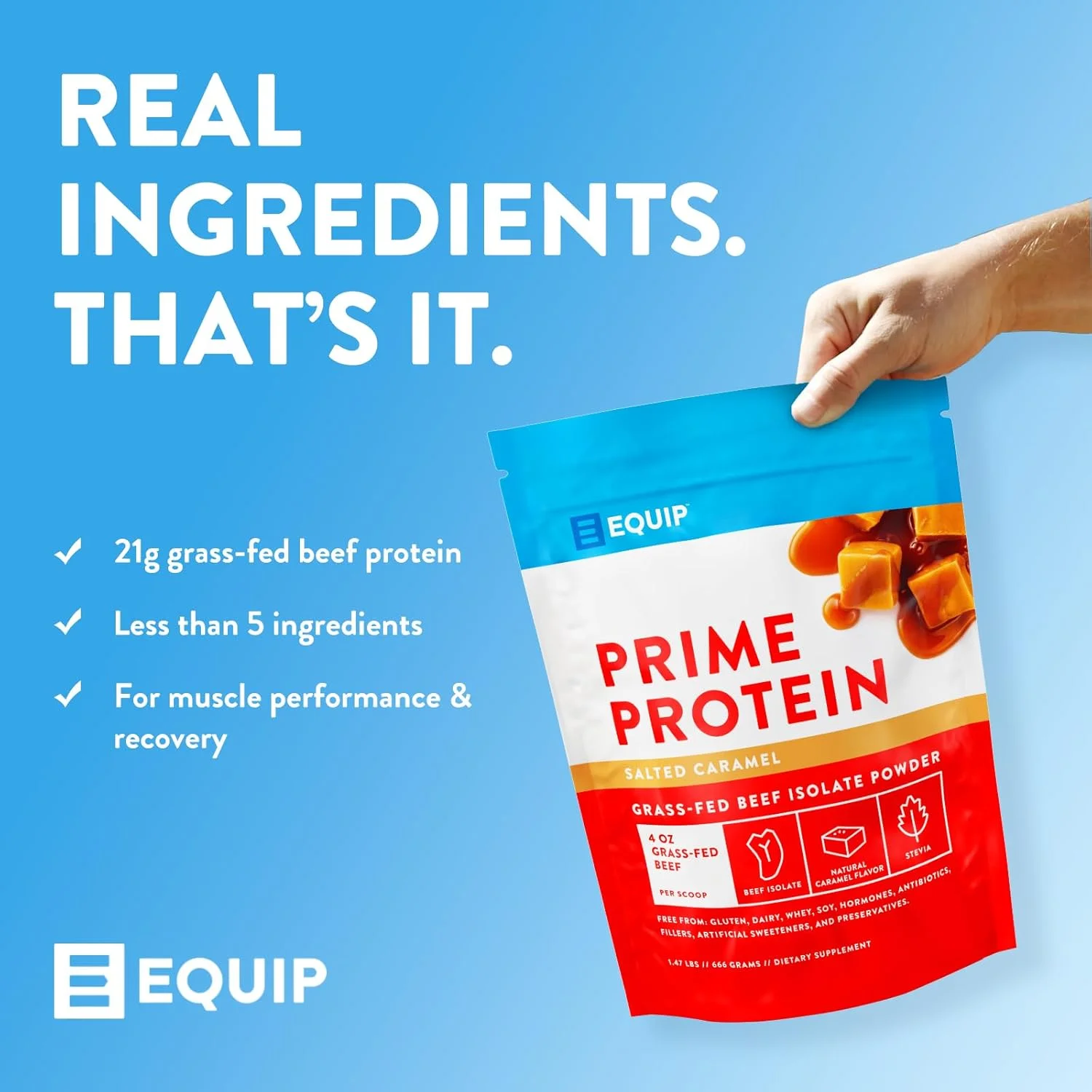 پروتئین پرایم Equip Foods - پودر پروتئین ایزوله گوشت گاو تغذیه شده با علف - مناسب برای رژیم پالئو و کتو، پودر پروتئین گوشتخوار بدون گلوتن - کارامل نمکی، 1.47 پوند - کمک به ساخت و ترمیم بافت پروتئین پرایم Equip Foods - پودر پروتئین ایزوله گوشت گاو تغذیه شده با علف - مناسب برای رژیم پالئو و کتو، پودر پروتئین گوشتخوار بدون گلوتن - کارامل نمکی، 1.47 پوند - کمک به ساخت و ترمیم بافت