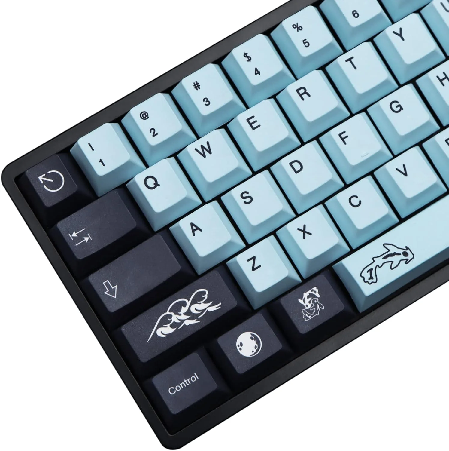 ست کیکپ های MOLGRIA GMK MIZHU - 136 عدد PBT Cherry Profile Dye Sublimation برای کیبورد گیمینگ، آبی آسمانی به سبک ژاپنی برای کیبورد Gateron Kailh Cherry MX 104/87/74/61 60 ست کیکپ های MOLGRIA GMK MIZHU - 136 عدد PBT Cherry Profile Dye Sublimation برای کیبورد گیمینگ، آبی آسمانی به سبک ژاپنی برای کیبورد Gateron Kailh Cherry MX 104/87/74/61 60